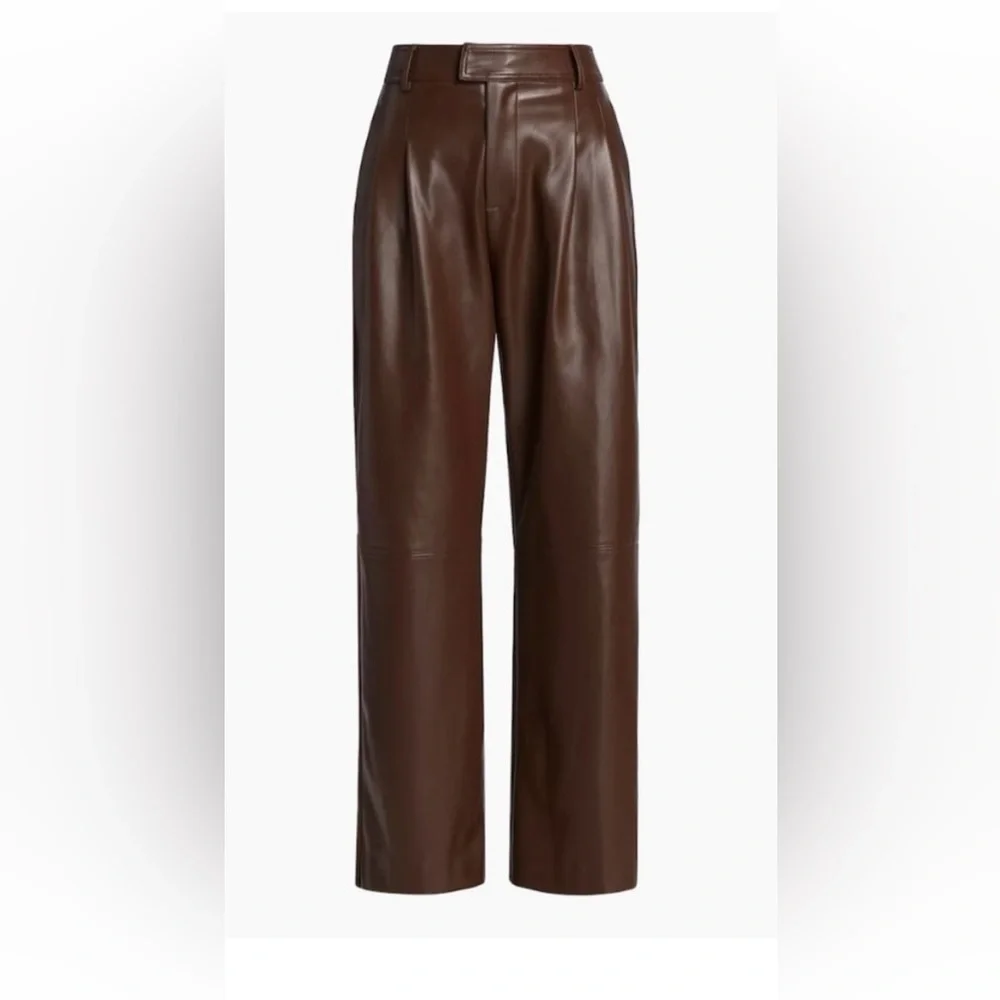 Line and Dot Faux Leather Halle Wide Leg Pants size xs - Picture 1 of 6
